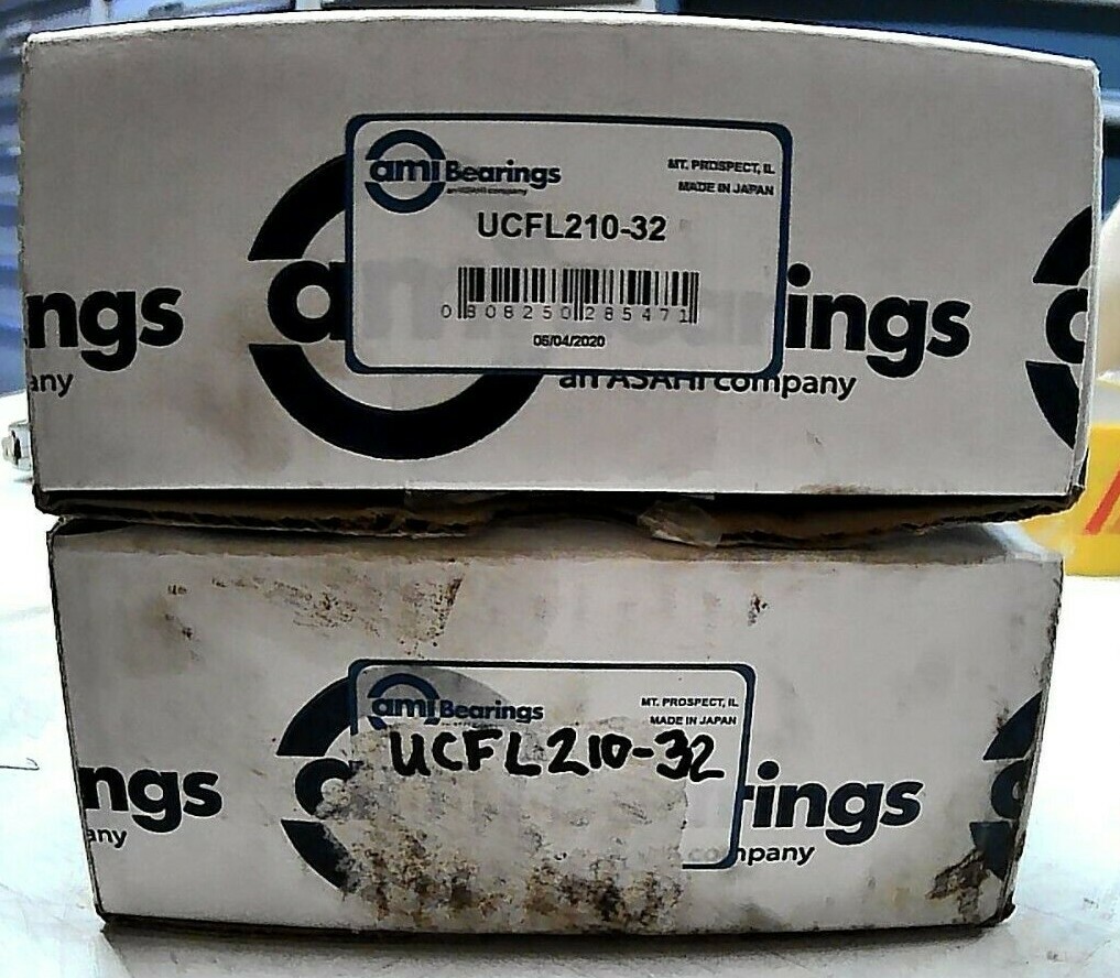 AMI UCFL210-32 2-BOLT FLANGE MOUNT BEARING 2- SET SCREWS SHAFT DIA 2″ *FREESHIP*