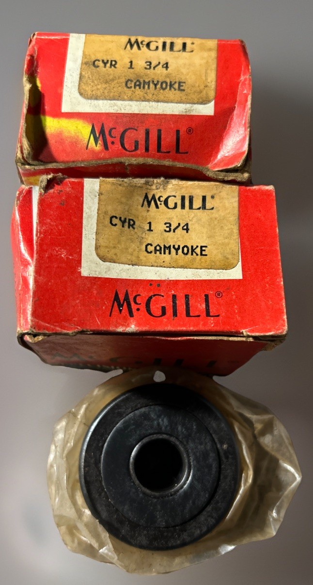 Lot Of 2 McGill CYR 1 3/4 S Cam Yoke Roller Bearings New Old Stock Excellent