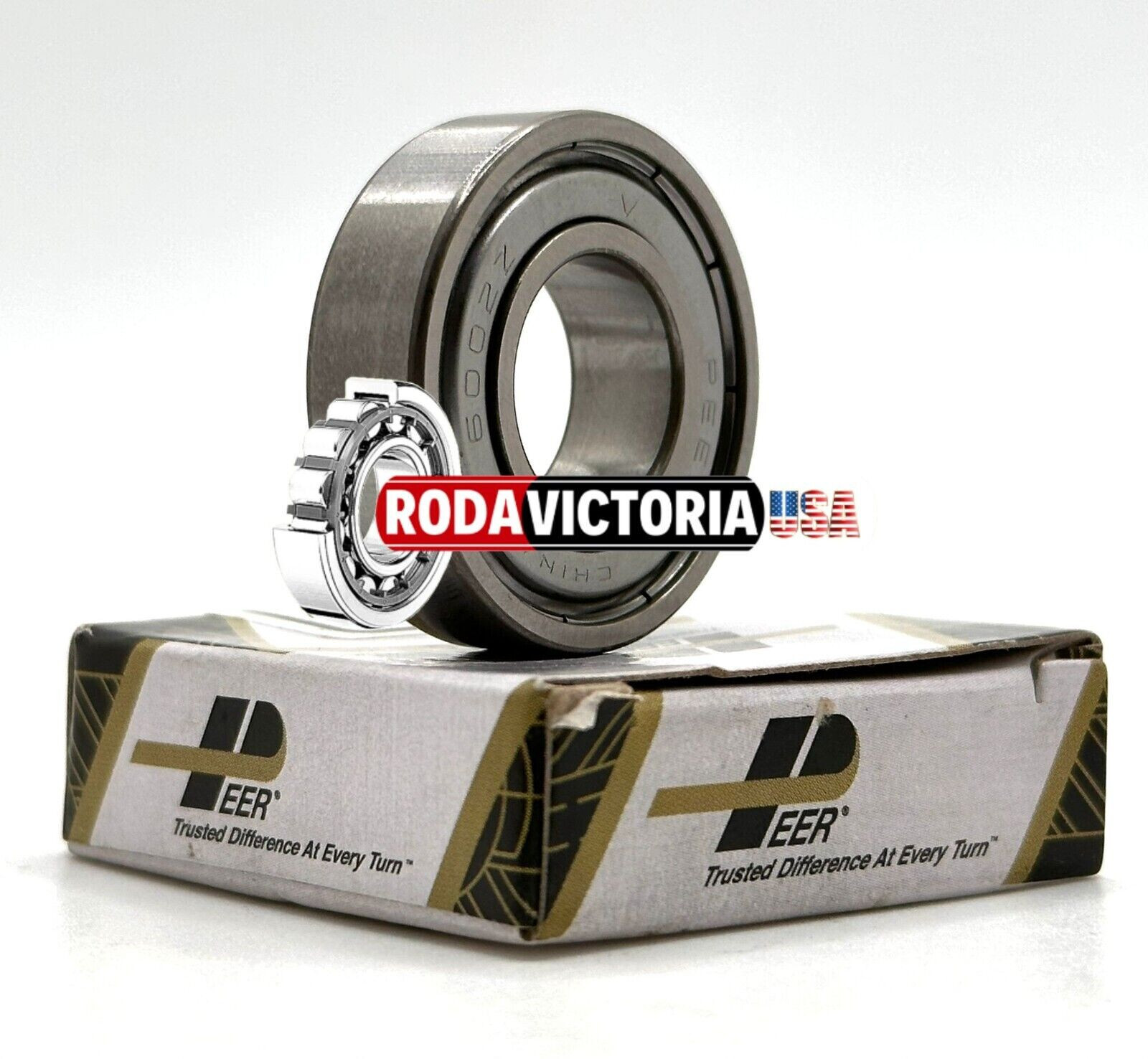 PEER 6002 ZZ DEEP GROOVE BALL BEARING, METAL SHIELDED 15x32x9mm