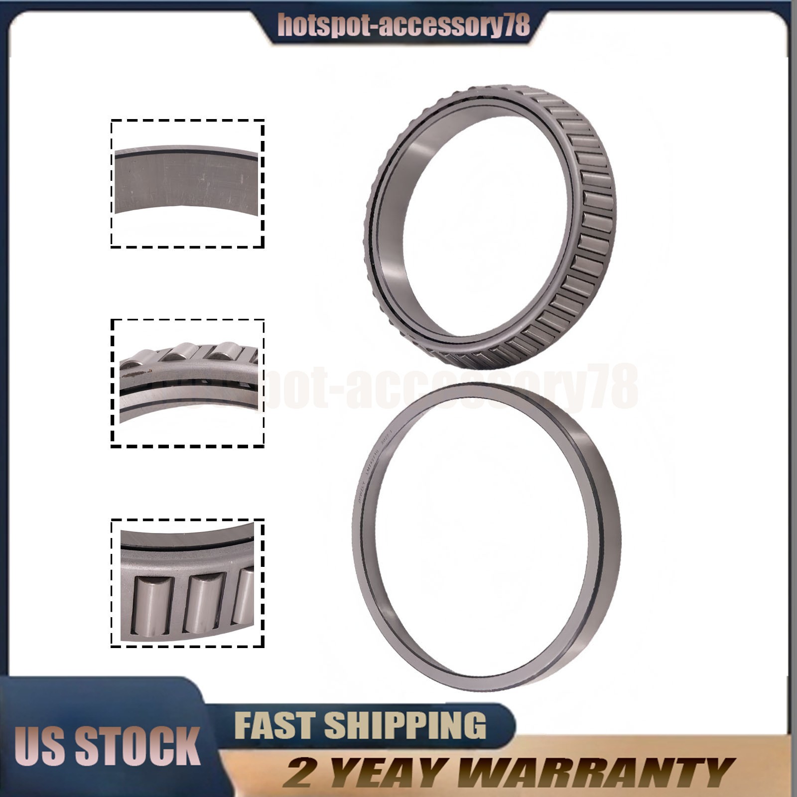 Tapered Bearing LM742749 LM742710 Set For Wheel Hub Cup and Cone New