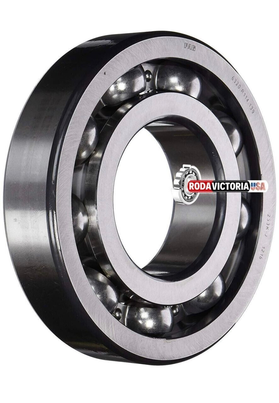 FAG 6320 DEEP GROOVE BALL BEARING, OPEN TYPE, NO SEALS 100x215x47mm