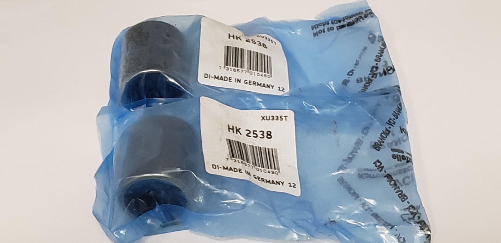HK2538 NEEDLE ROLLER BEARING, 25mm x 32mm x 38mm (LOT OF 2) NIB