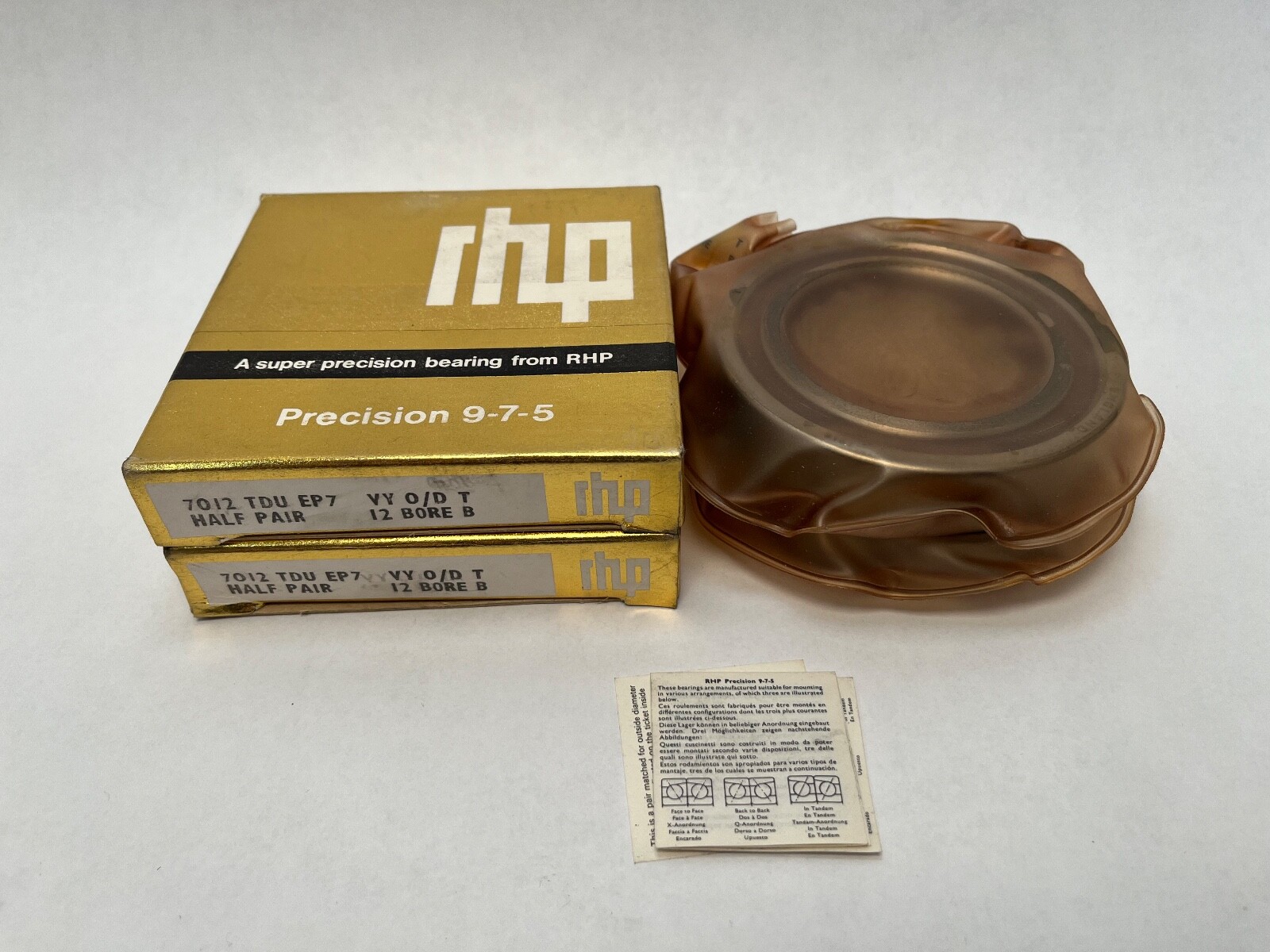 RHP 7012TDULP4 Bearing 60x95x18 mm 7012-T-DUL-P4 7012TDUEP7 England 2 Pcs