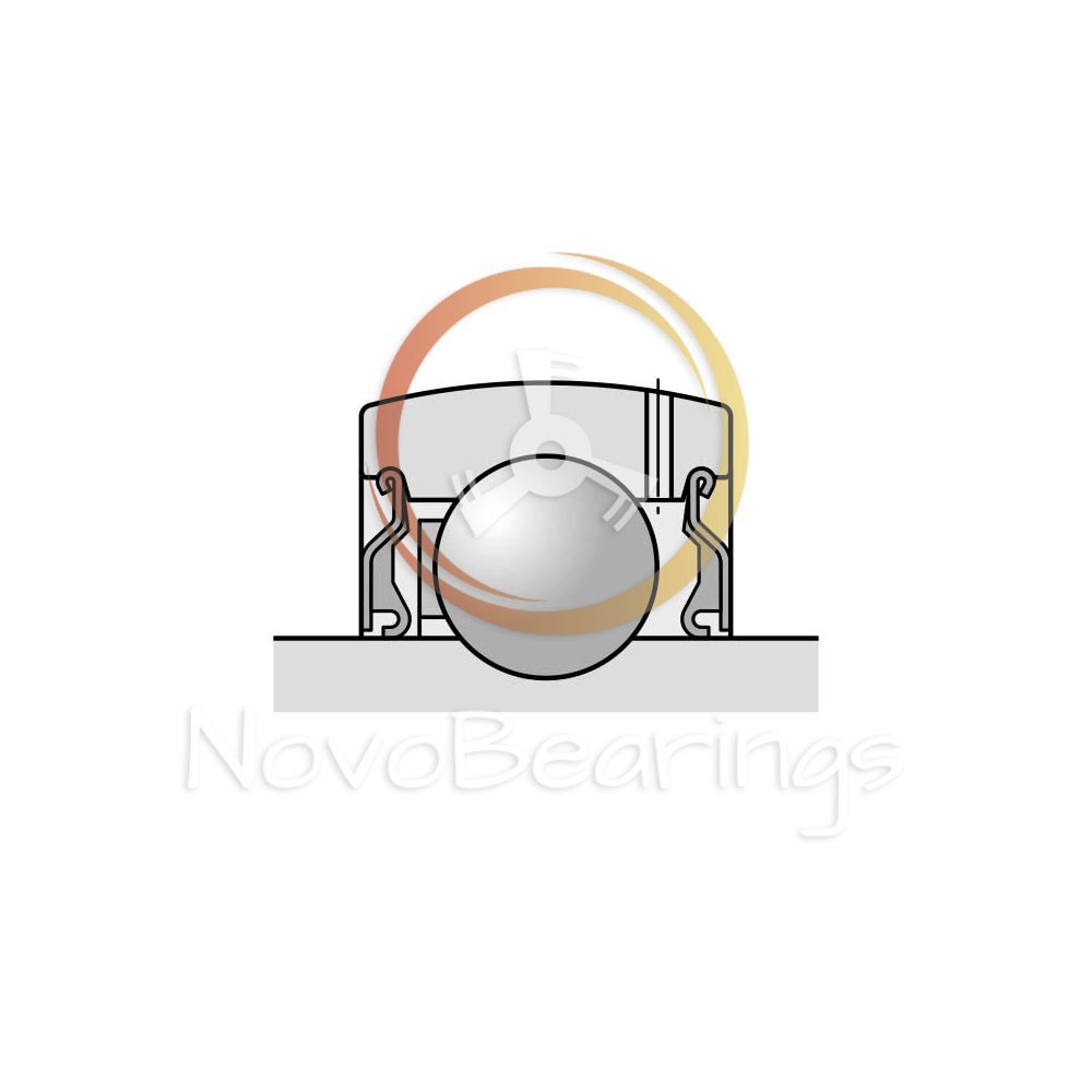 JL207C3/L866 Single Row Insert Ball Bearing 35x72x25,4 mm. by NTN brand