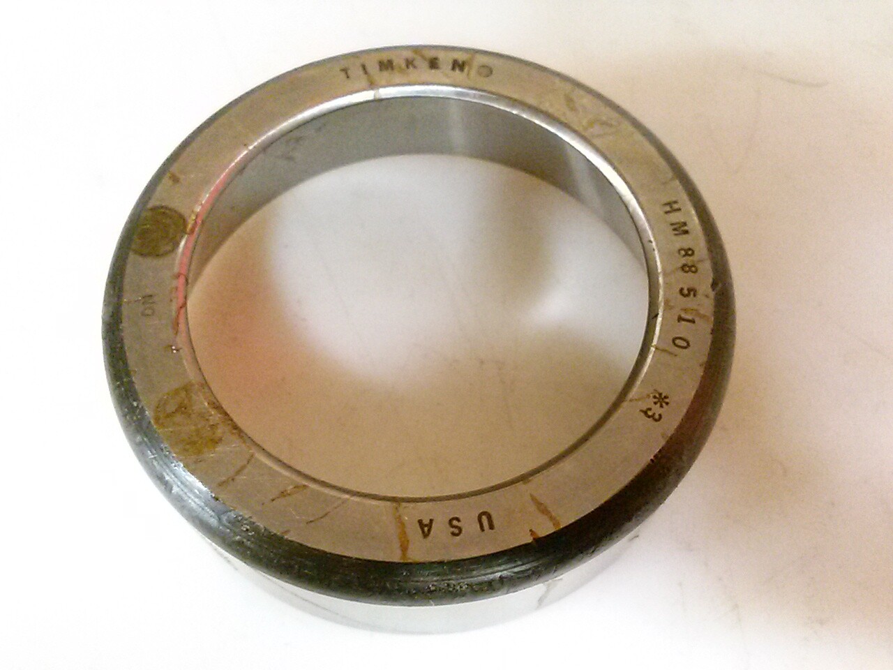 Timken HM88510-30000 high precision class 3 bearing cup, made in USA.