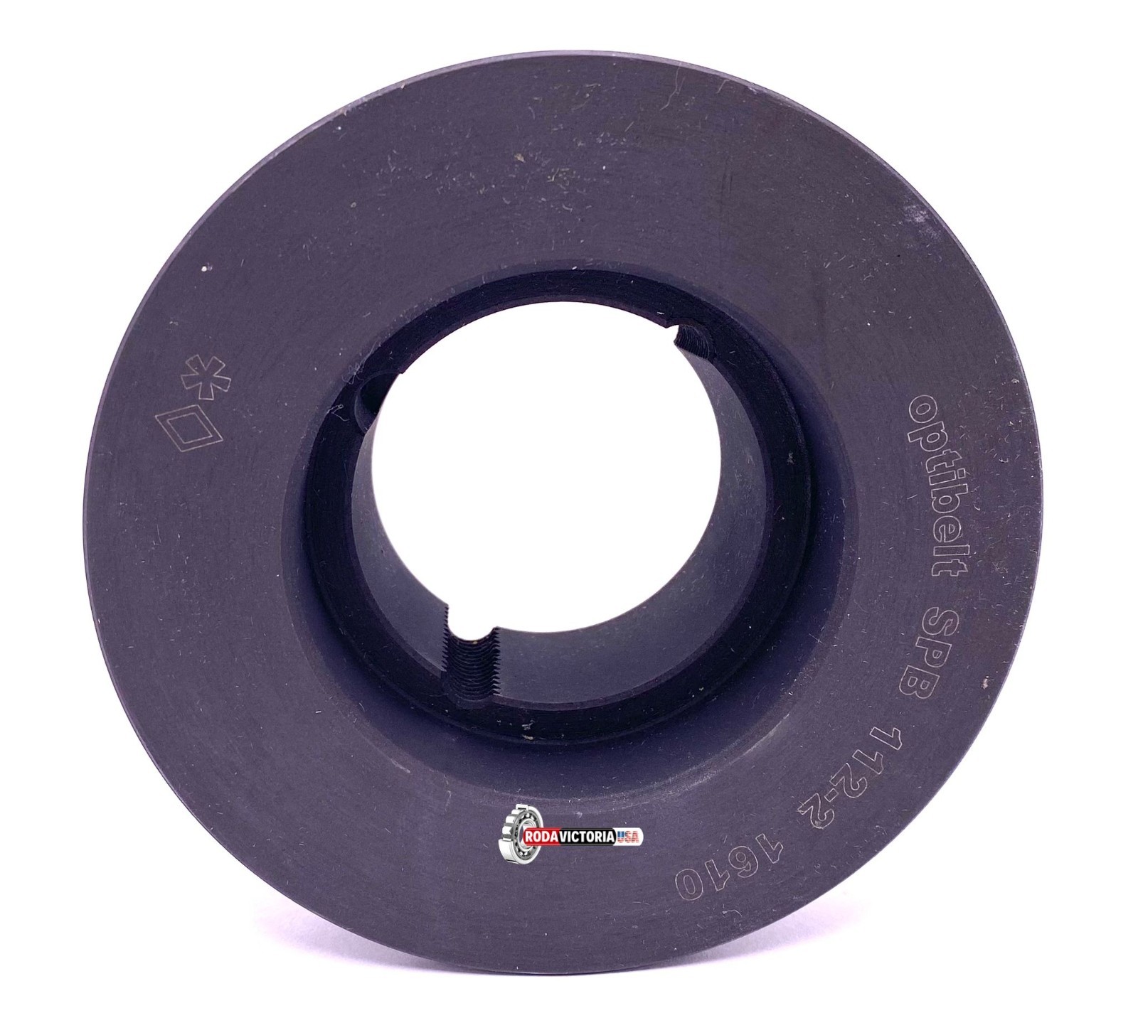 OPTIBELT SPB 112-2 Vee Belt Pulley, Cast Iron 2 Tooth 57x119x25 mm