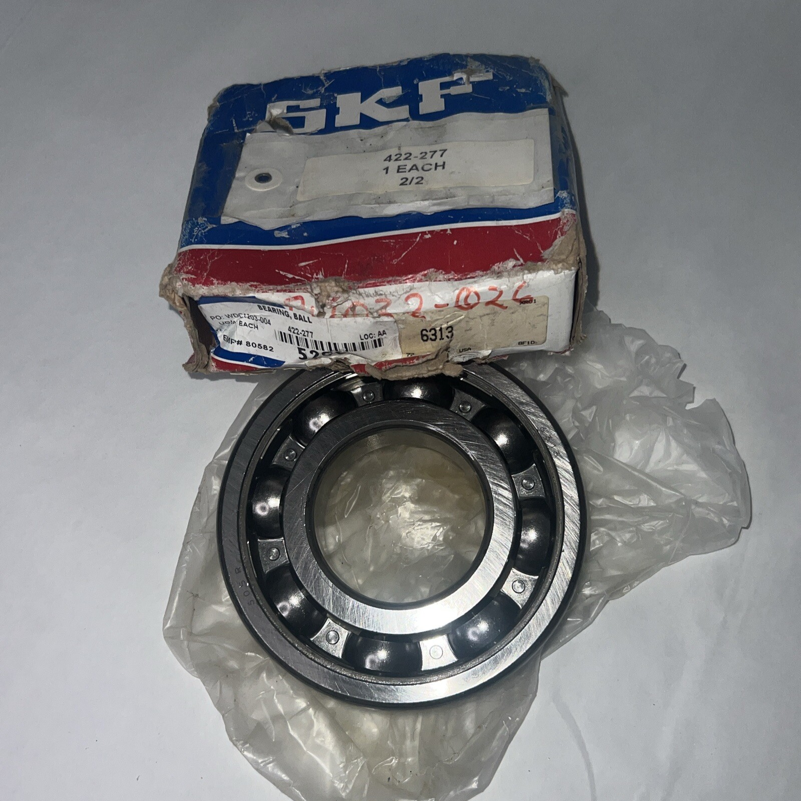 SKF 6313 OPEN, NO SEALS Ball Bearing