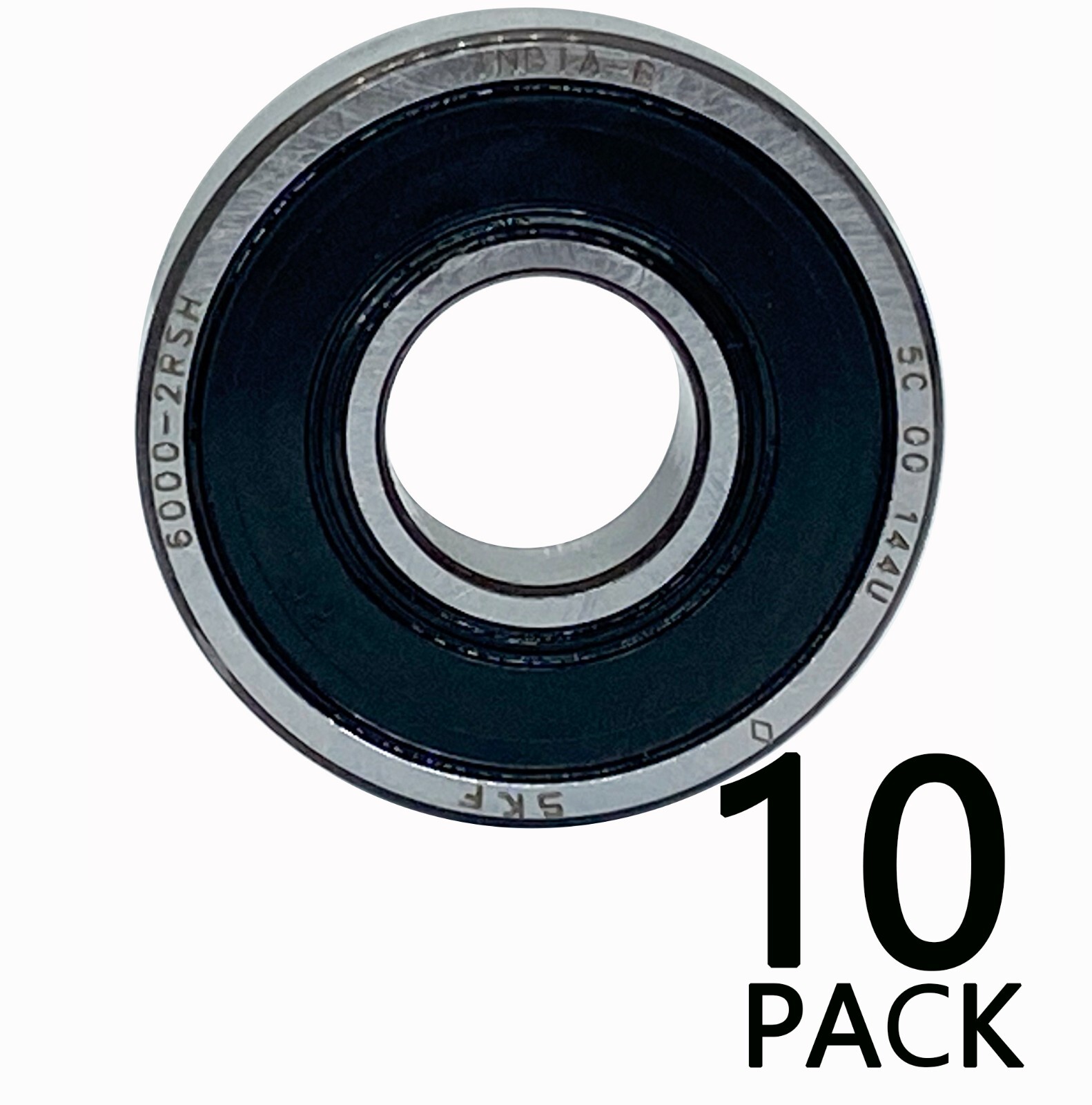 10PACK SKF 6000-2RSH 10X26X8MM Double Rubber Seal Bearings