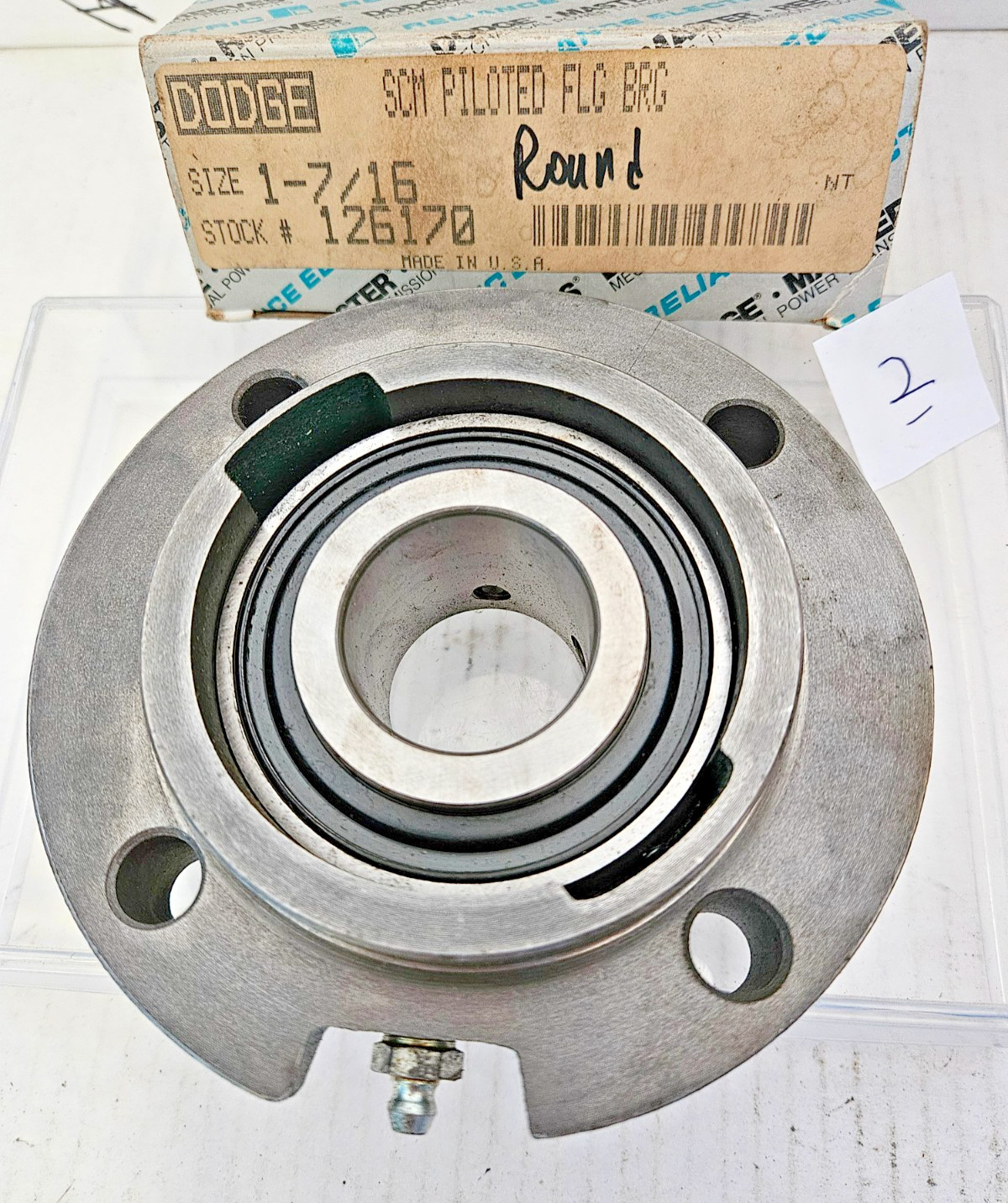 DODGE Bearings 126170 SCM Piloted Flange Mount Ball Bearing 1-7/16″