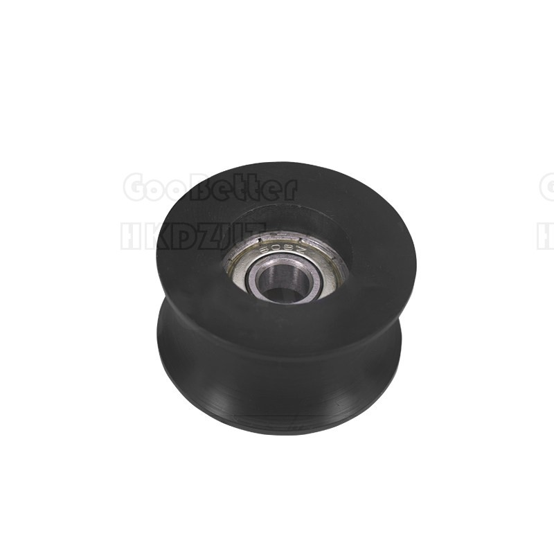 U Typ Groove Pulley Nylon Coated Roller Bearing 8x40x20.5mm U Groove Guide Wheel