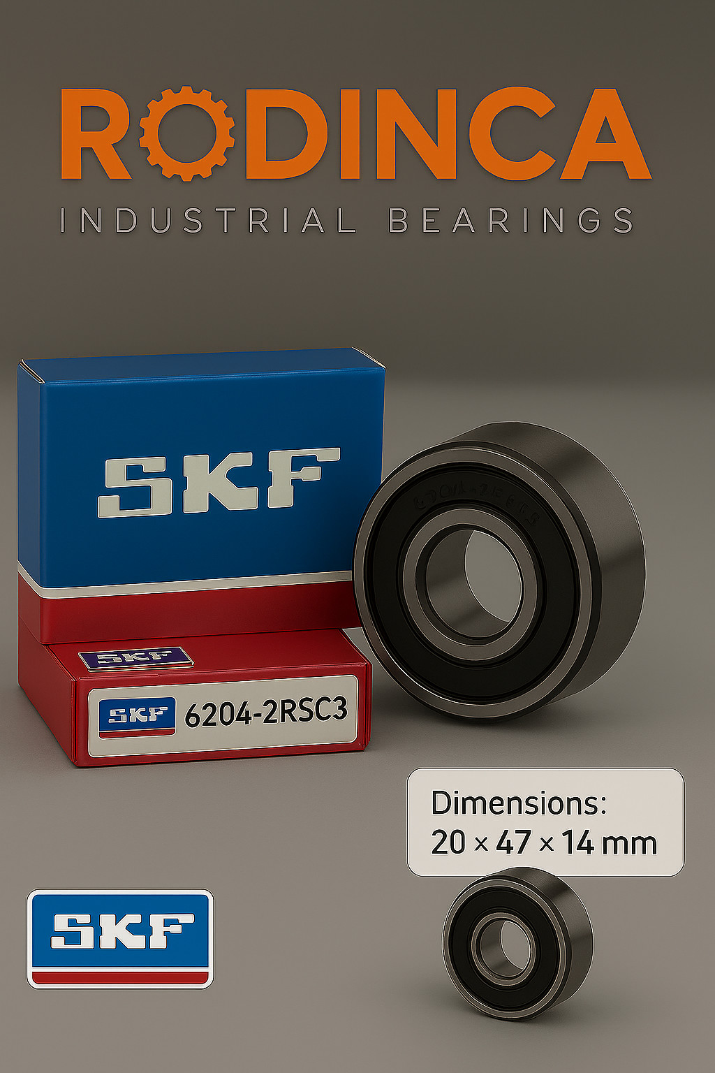 6204 2rs c3 skf original