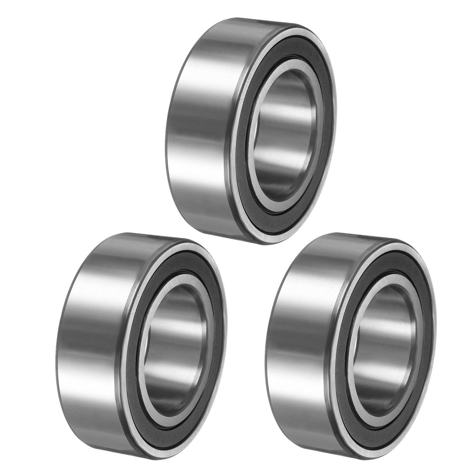 3Pcs 3210-2RS/5210-2RS 50x90x30.2mm Sealed Angular Contact Ball Bearing