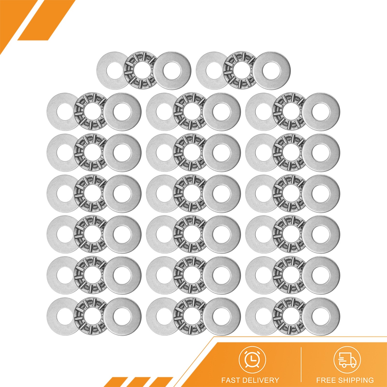 20pcs – TC512 Thrust Needle Roller Bearings 5/16″x3/4″x5/64″ with TRA512 Washers
