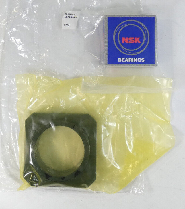 NSK flange bearing unit / floating bearing FF30 for ball thread | flange 95 mm long