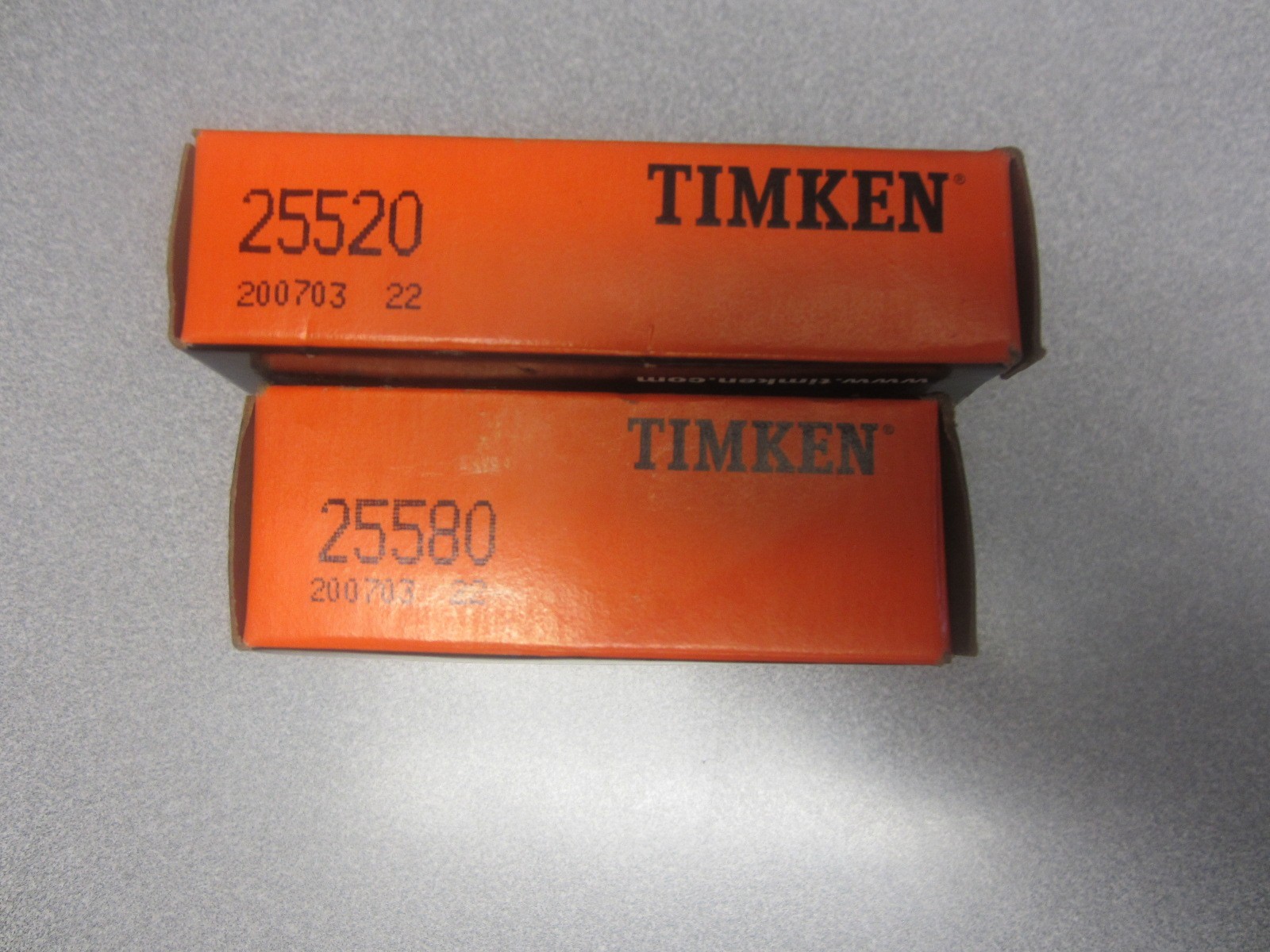 Timken Tapered Roller Bearings Cup and Cone 25520/25580