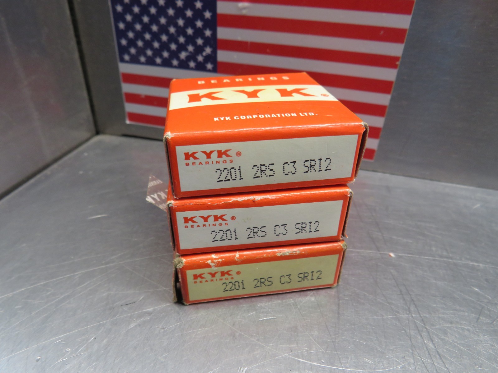 KYK 2201-2RS C3 SRI2 Bearing Lot of 3!