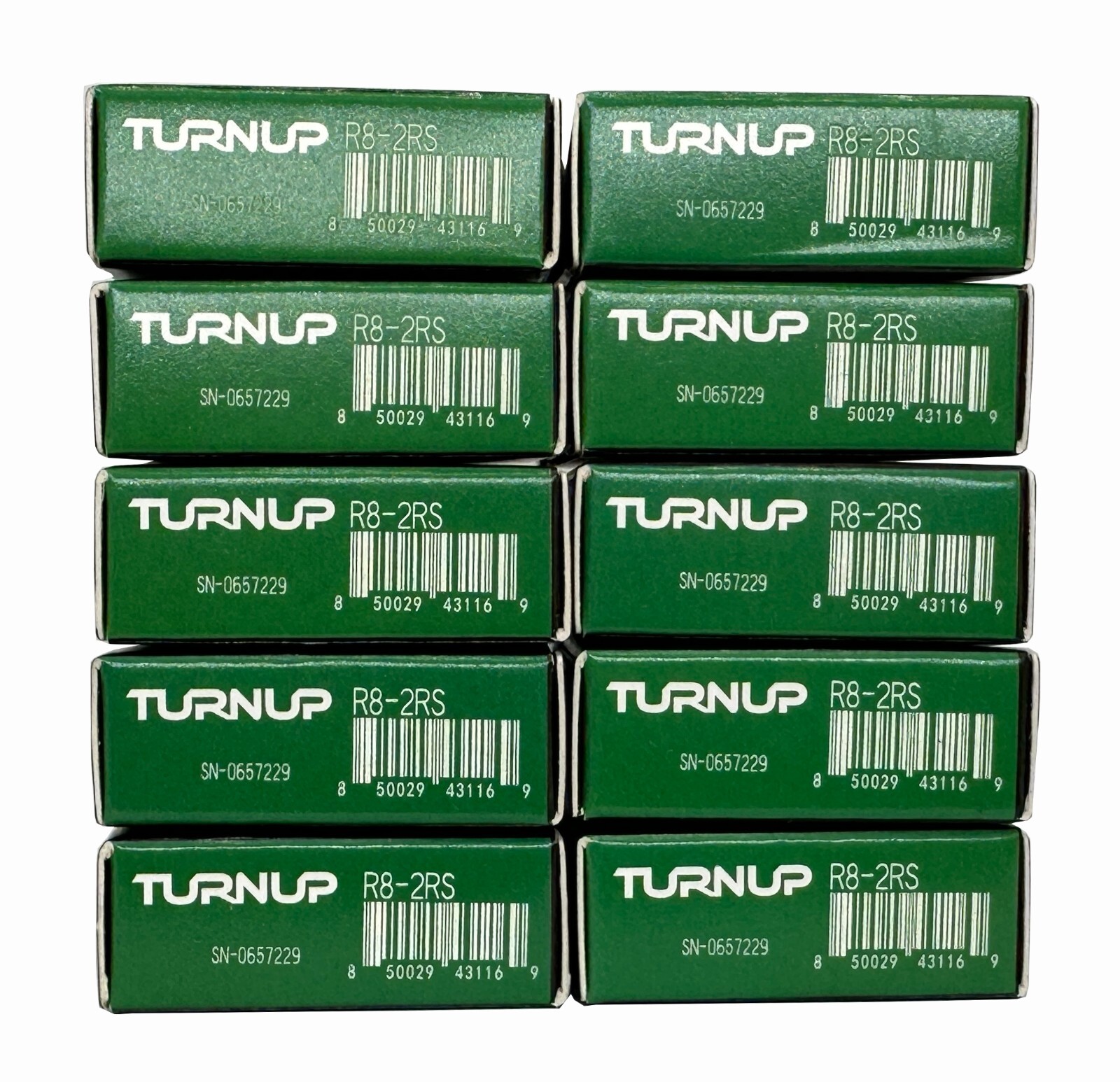 (10) R8-2RS Premium Rubber Seal Ball Bearing, 1/2″x1-1/8″x5/16″, R8rs