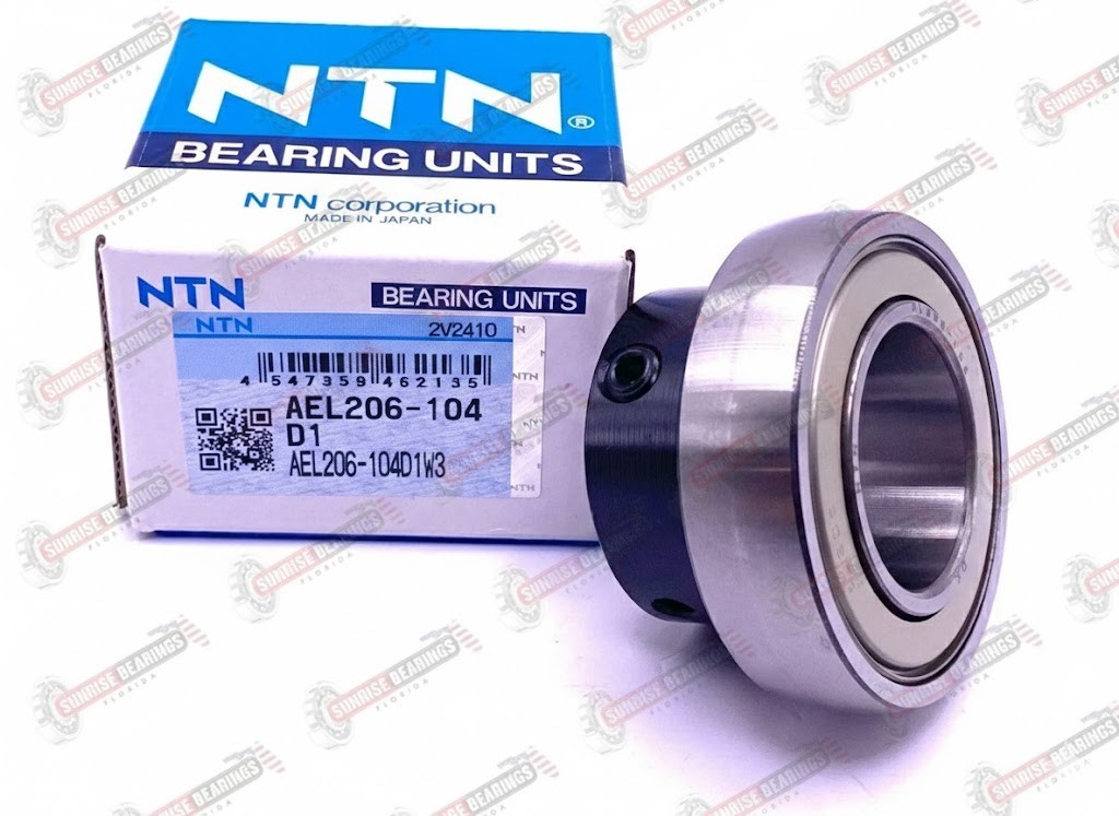 NTN AEL206-104 D1 W3 Radial Insert Ball Bearing YET206 – 104 31,750x62x37,7 mm