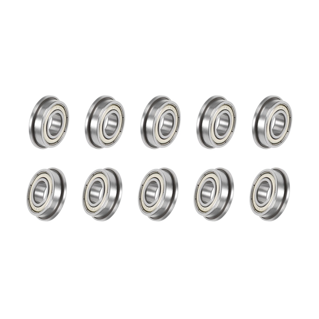 10PCS,F6900ZZ Flange Ball Bearing 10mmx22mmx6mm Double Shielded Chrome Bearings