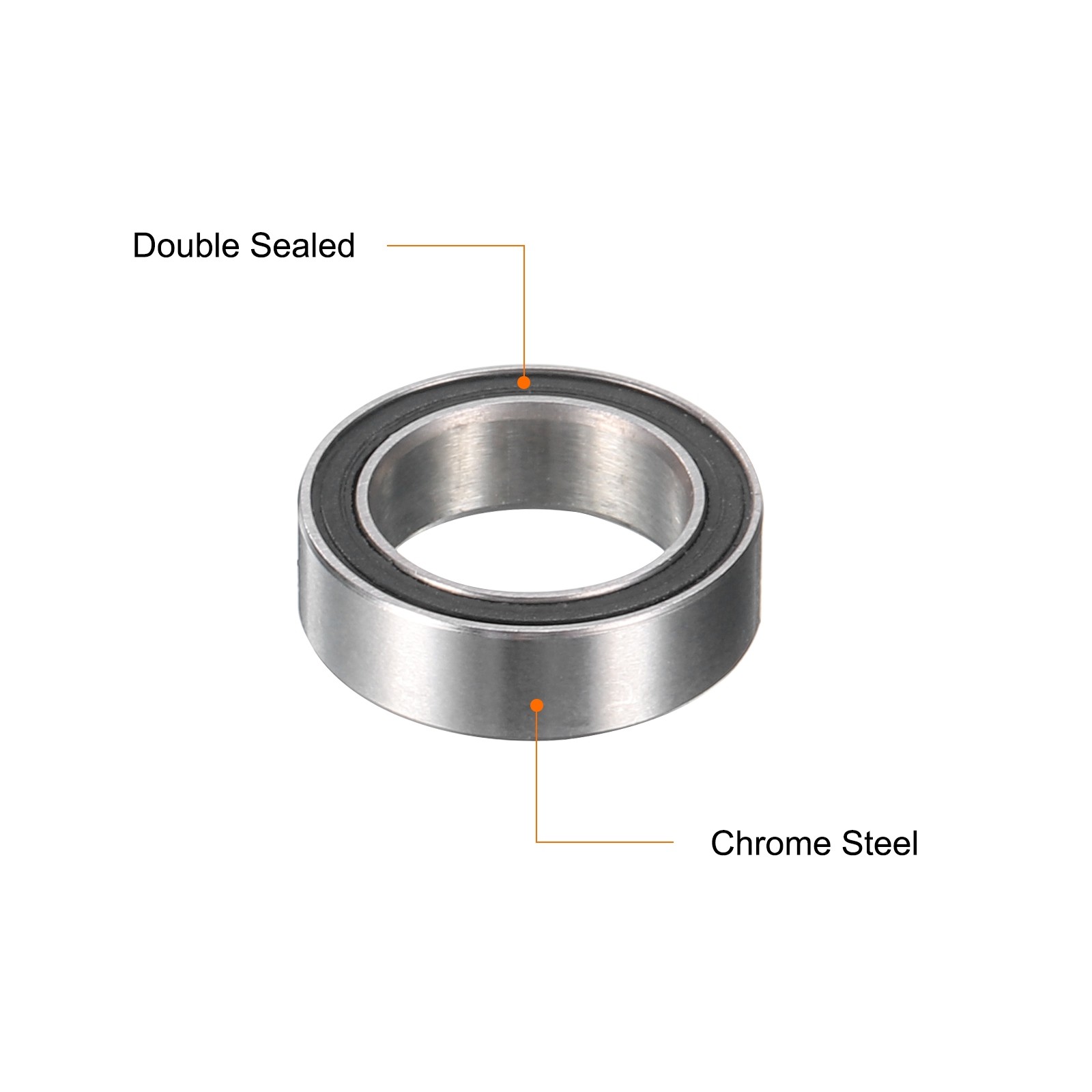 SMR128-2RS Miniature Hybrid Ceramic Bearing 8x12x3.5mm Double Sealed,Black