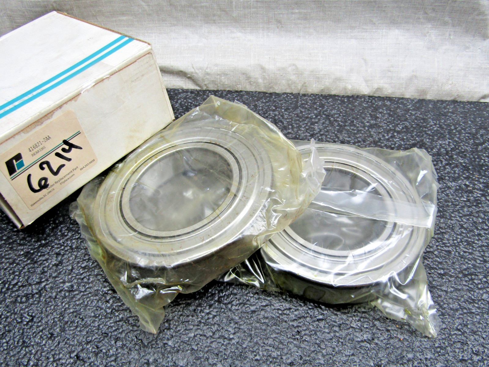 2pc lot Reliance Electric 6214-ZZ C3 70mmX 125mmX 24mm Electric Motor Bearing
