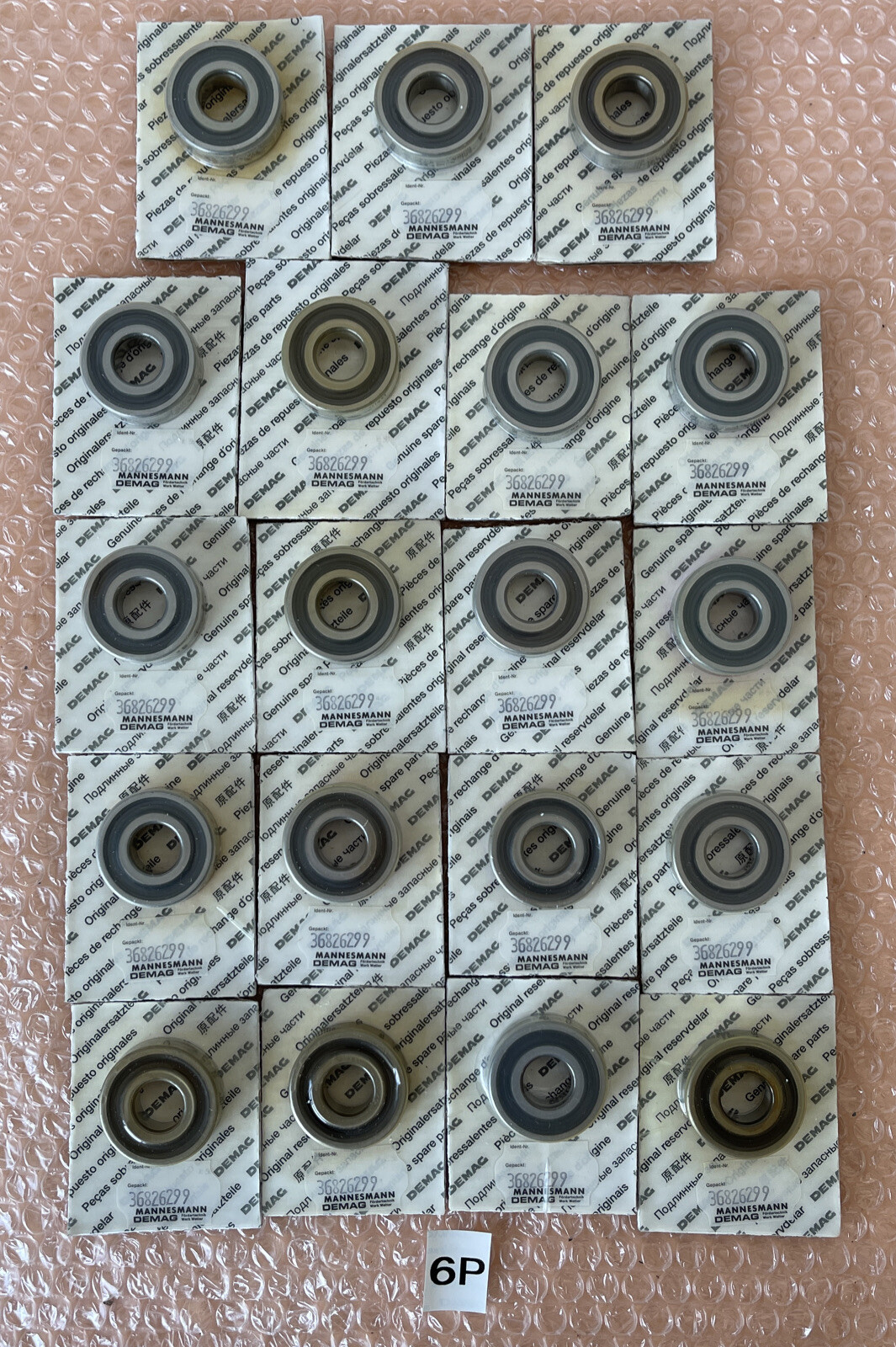 (19) BRAND NEW- DEMAG Mannesmann Bearings 36826299 (SKF 6202-2RS1) + Warranty!!