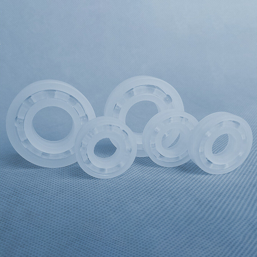 PP Plastic Ball Bearing ID 5-40mm Polypropylene Corrosion Resistance Waterproof
