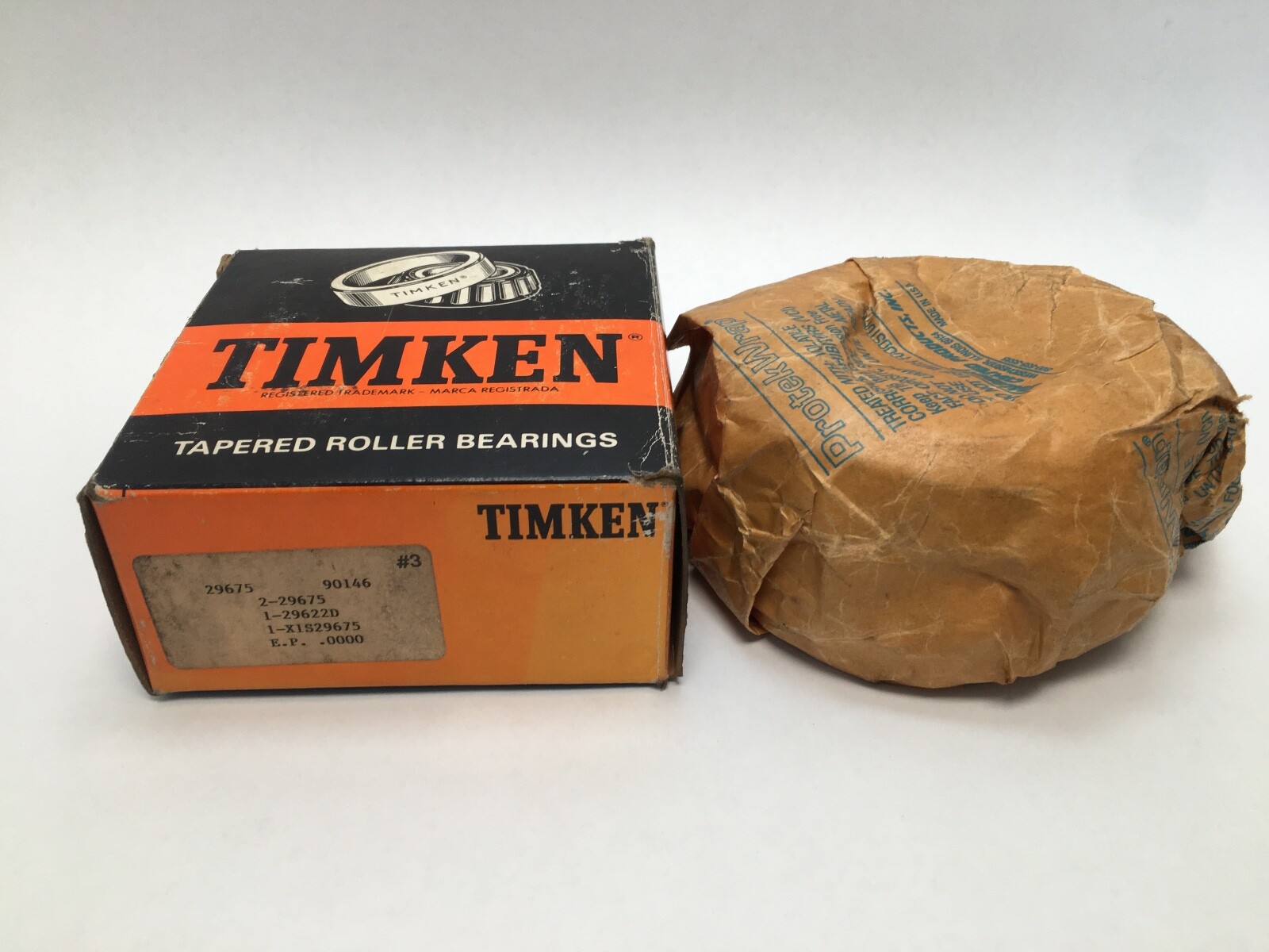 Timken 29675-90146 Double Taper Bearing Cone&Cup 29622D 2-3/4″ ID 4-1/2″ OD