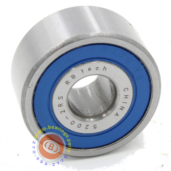 5200-2RS Double Row Ball Bearing, 10x30x14.3