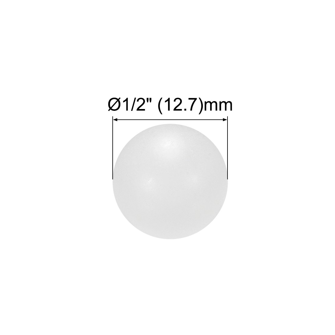 1/2-inch PP Solid Plastic Balls, Precision Bearing Ball 10pcs