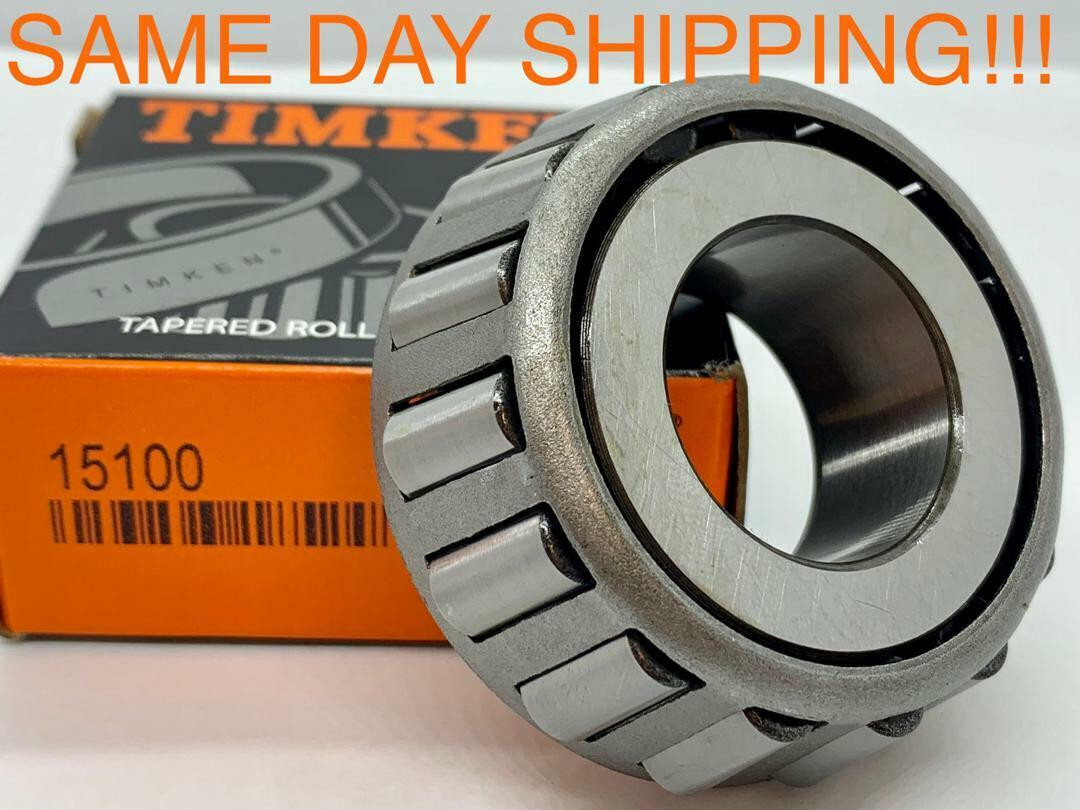 Timken MADE IN USA 15100 Single Cone Bearing, 1.000″ ID X .8125″ Wide