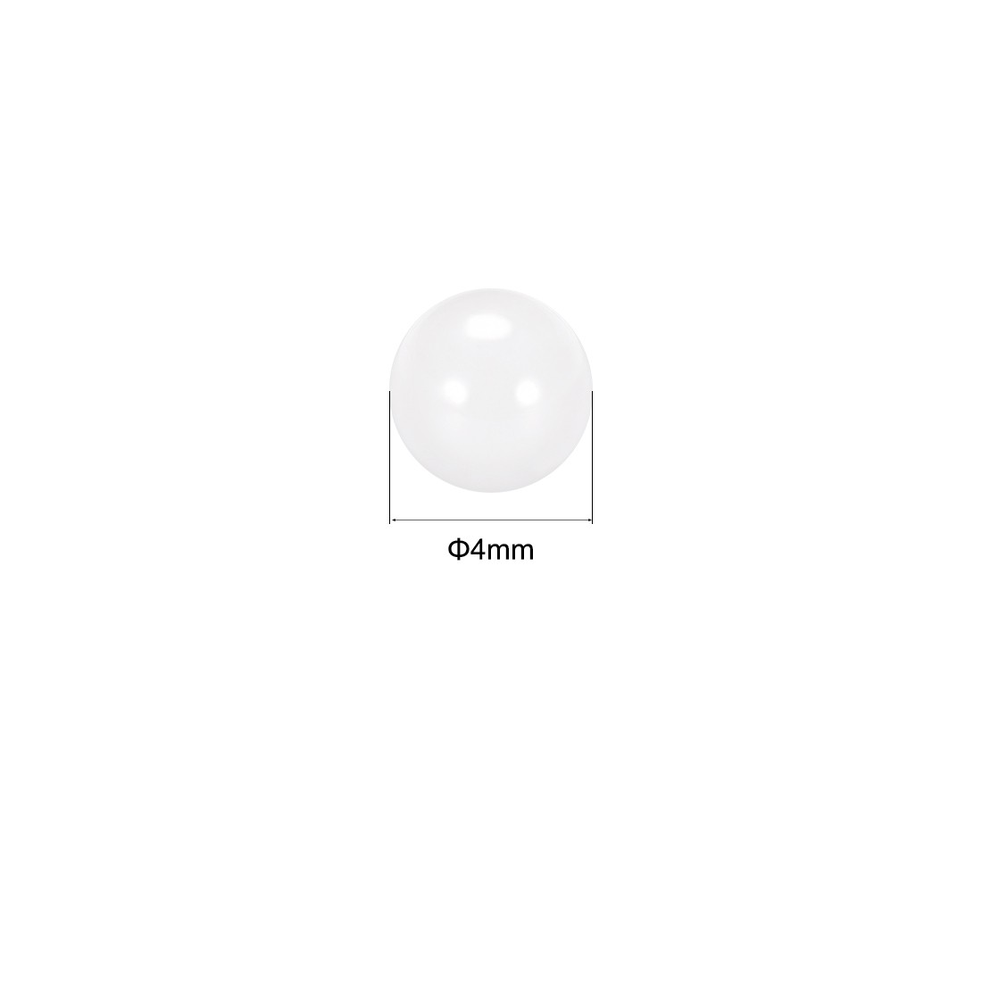 4mm Ceramic Bearing Balls, ZrO2 Zirconium Oxide Ball G5 Precision 25pcs