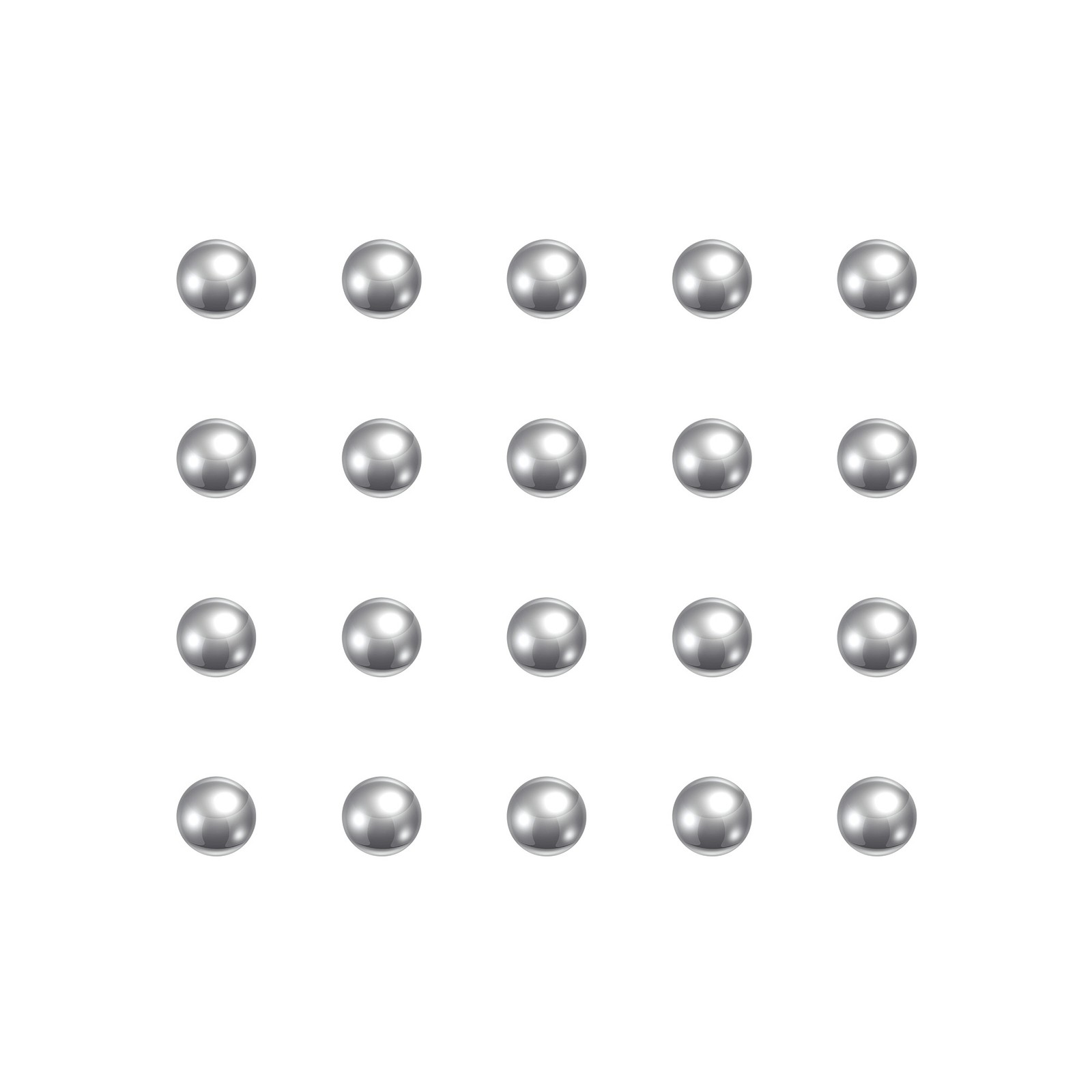 50 Pack 2.5mm 440C Stainless Steel Bearing Balls G25 Precision