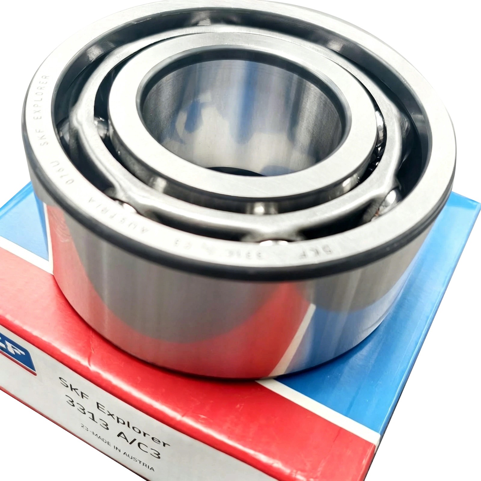 1×Double Row Angular Contact Ball Bearing for SKF 3313 A/C3 65x140x58.7mm New