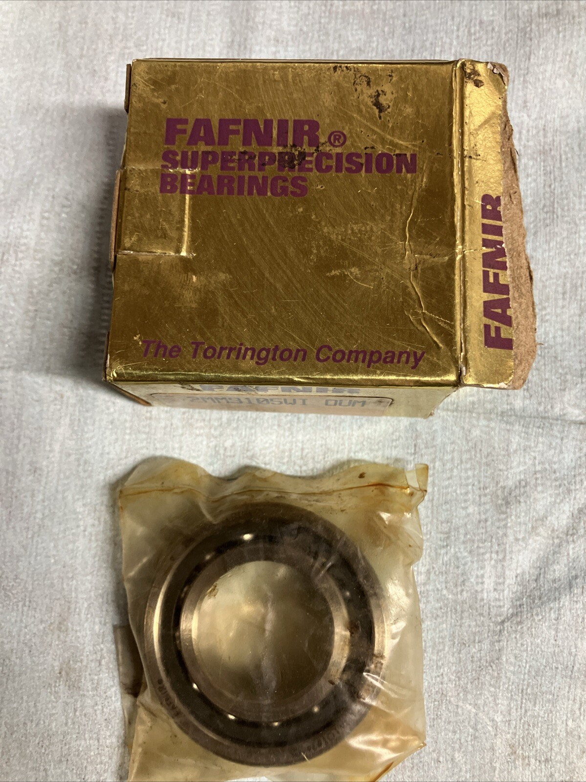 Fafnir 2MM9105WIDUM Bearing 25x47x12 mm 7005-C 2MM-9105-WI-CR-DUM New Old Stock