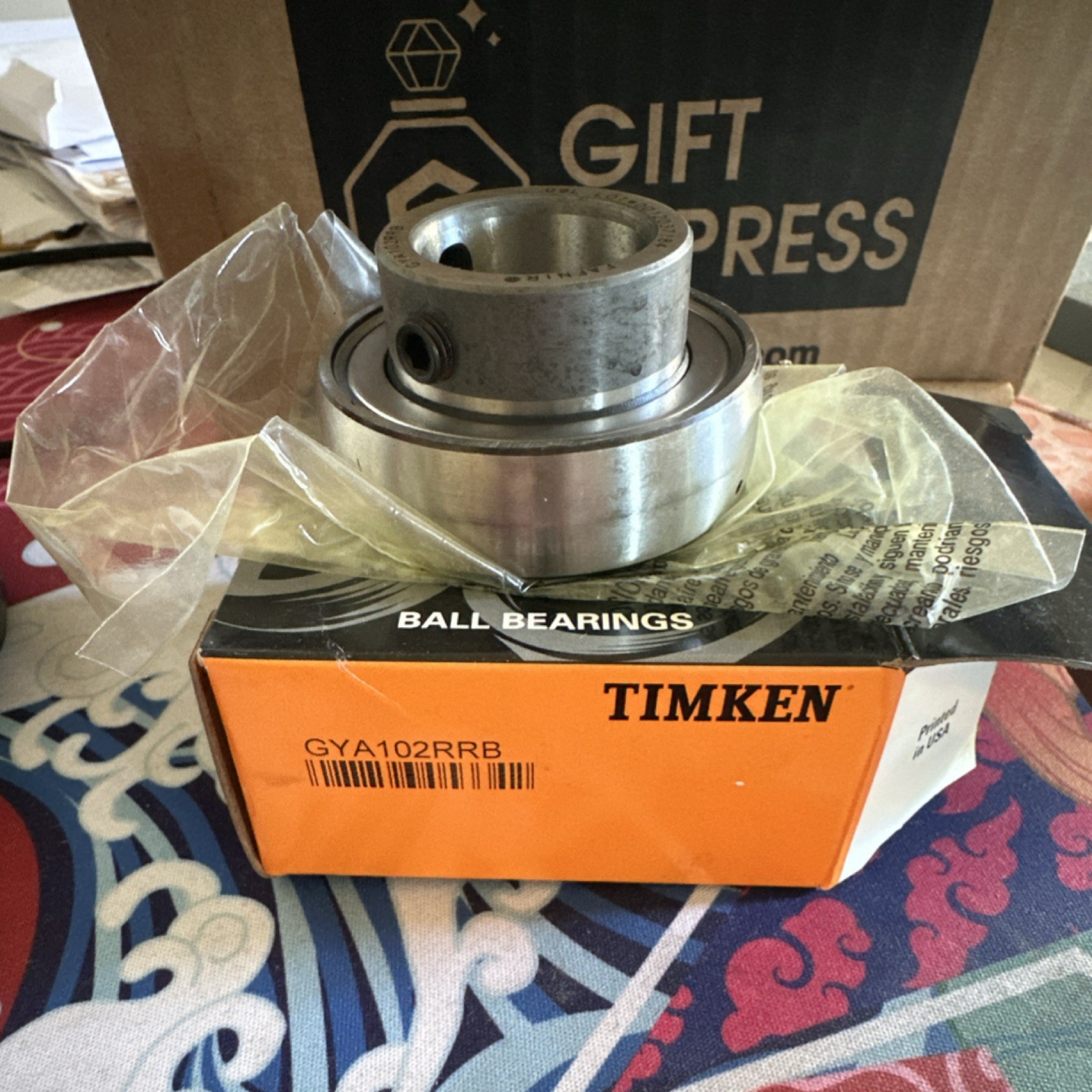 LOT of 10 -Timken GYA102RRB Steel Ball Bearing 1/2 in Bore 1-3/8 in OD 13/16 W