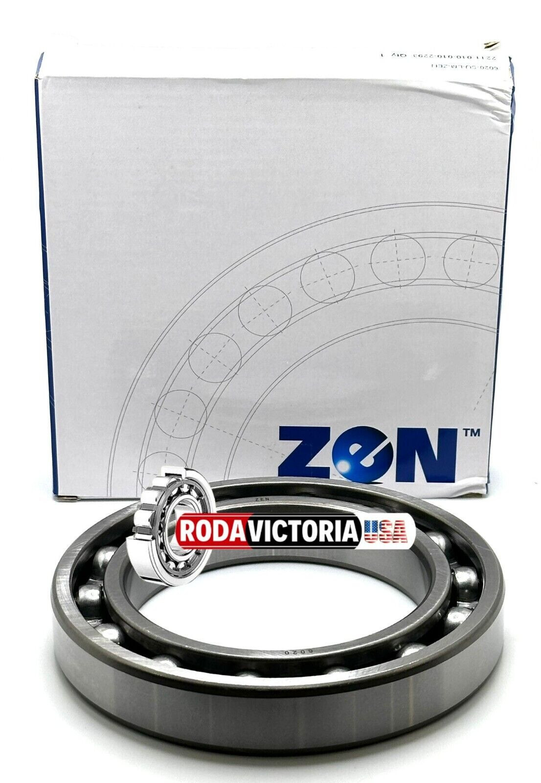 ZEN 6020 DEEP GROOVE BALL BEARING, OPEN TYPE, NO SEALS 100x150x24mm