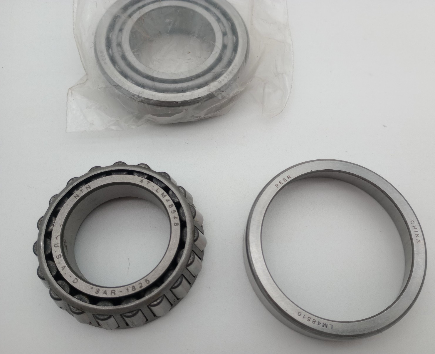 Peer LM48548 Tapered Roller Bearings (x2) Unused 2.5 inch