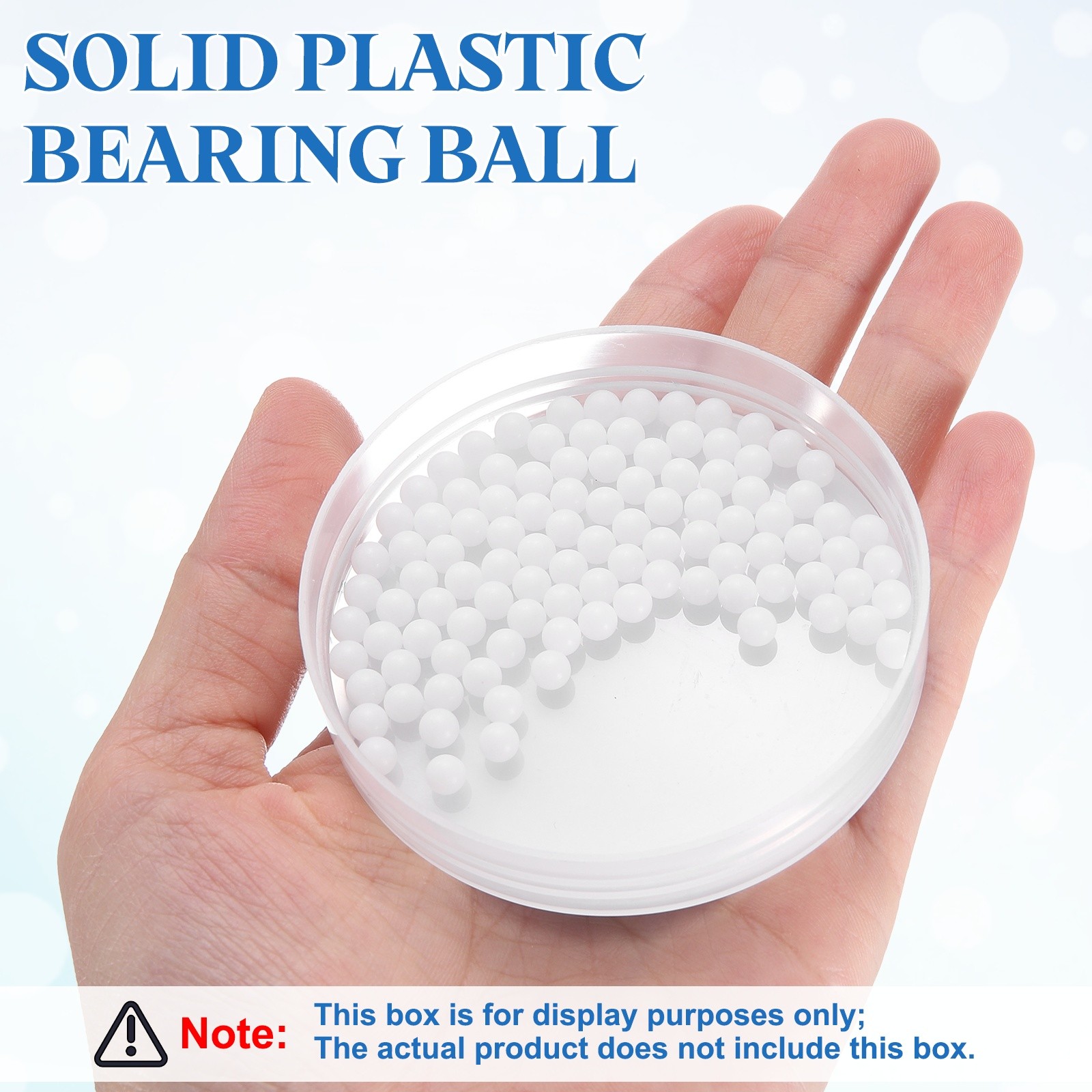 100 Pcs 4.5mm POM Bearing Balls Solid Plastic Bearing Ball Precision POM Balls