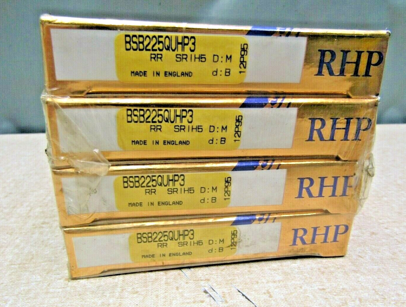 RHP NSK BSB225QUHP3 Quadplex Spindle Bearing MM9313WI L225 4 Bearing Matched Set