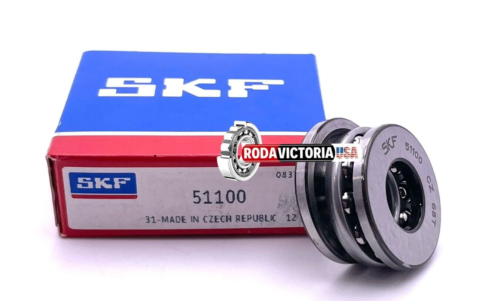 SKF 51100 Thrust Bearing 10x24x9 (mm), new in sealed factory box