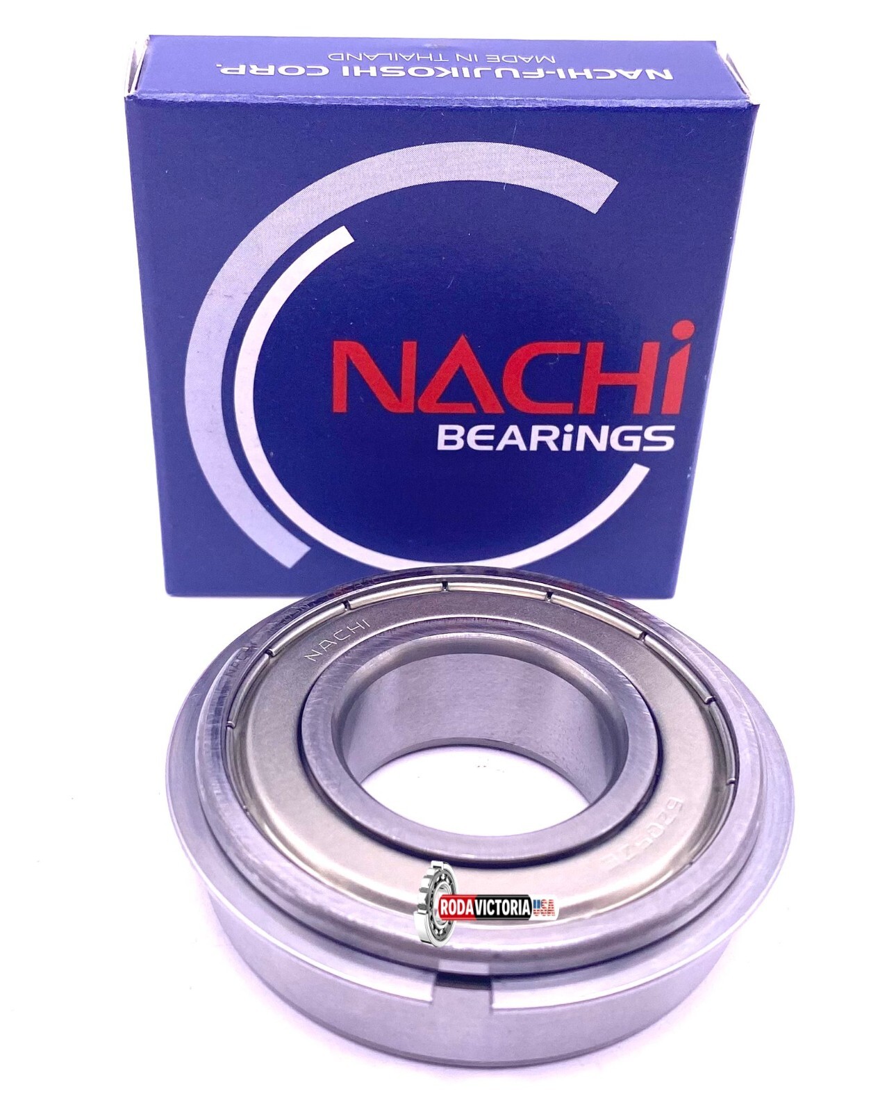 NACHI Japan 5207 ZZ Angular Contact Ball Bearing Metal Shielded 3207 35x72x27 mm