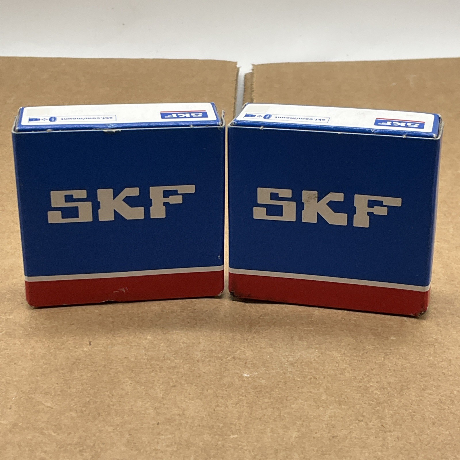 SKF 6302-2RSJEM Ball Bearing Deep Groove 15mm ID X 42mm OD X 13mm W (Pack of 2)