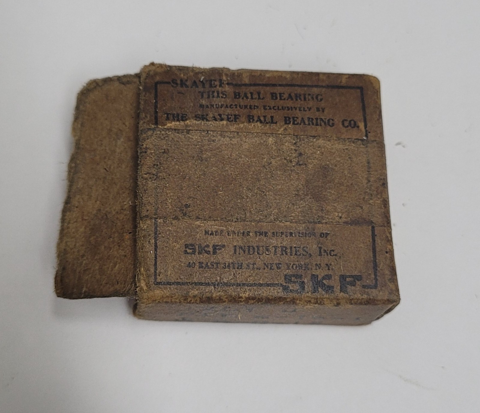 SKF Skayef Vintage Patent 1915 Bearing 1201 – 1.25” w/ 0.5” Bore in NOS Box