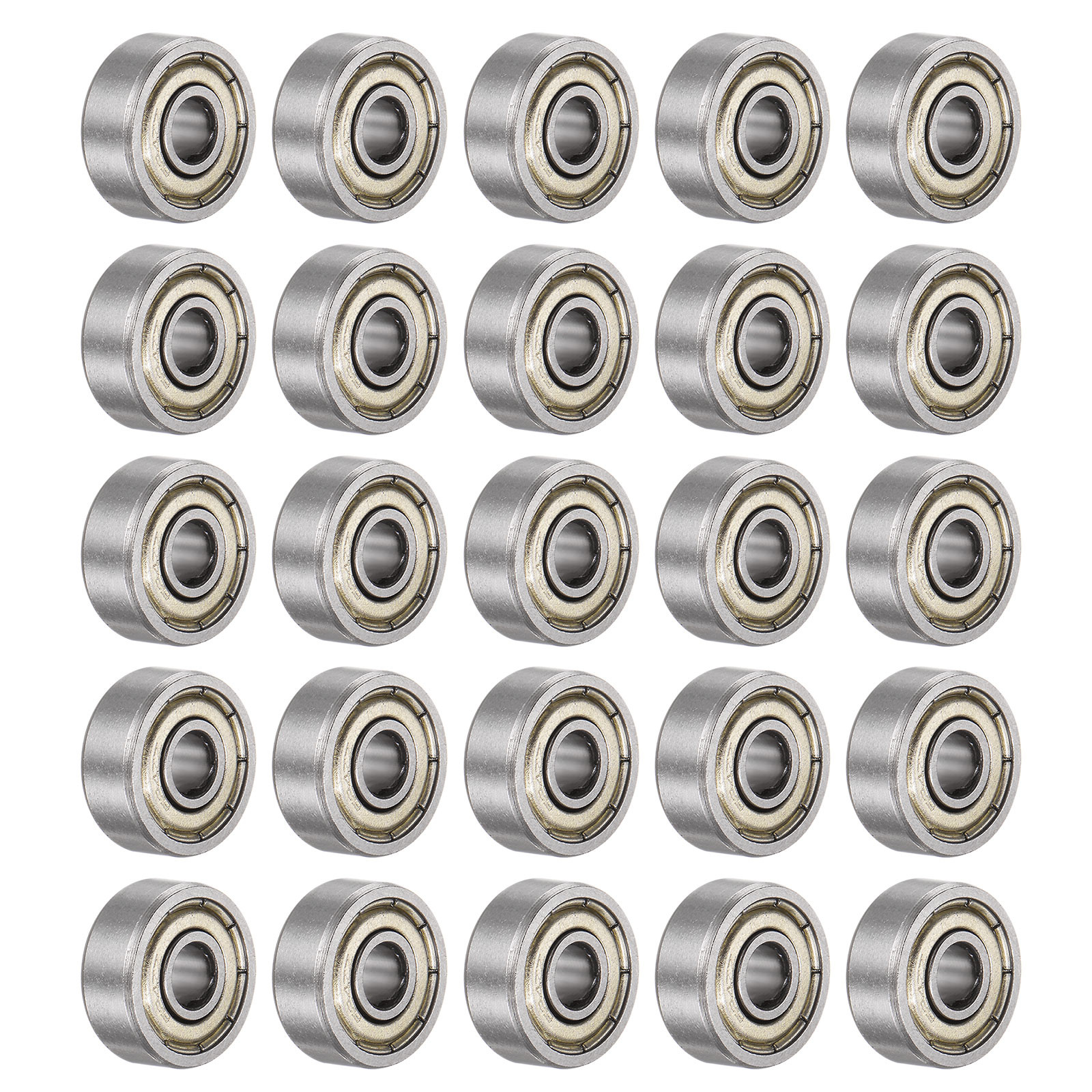 25pcs 624ZZ Deep Groove Ball Bearings Carbon Steel Double Shielded ABEC3 Z1