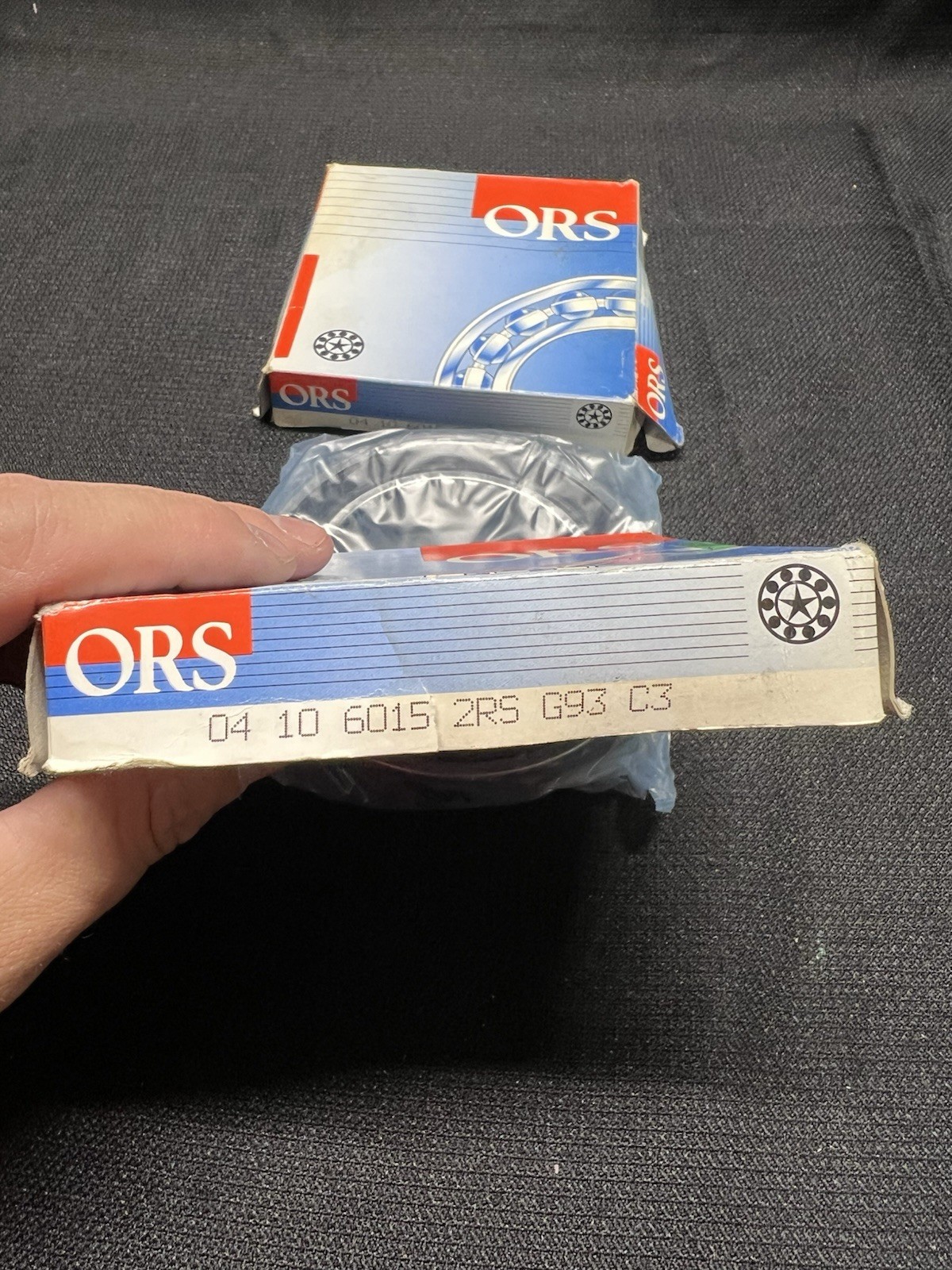 Lot of (2) ORS Ball Bearings 6015 2RS G93 C3 Rubber Sealed New