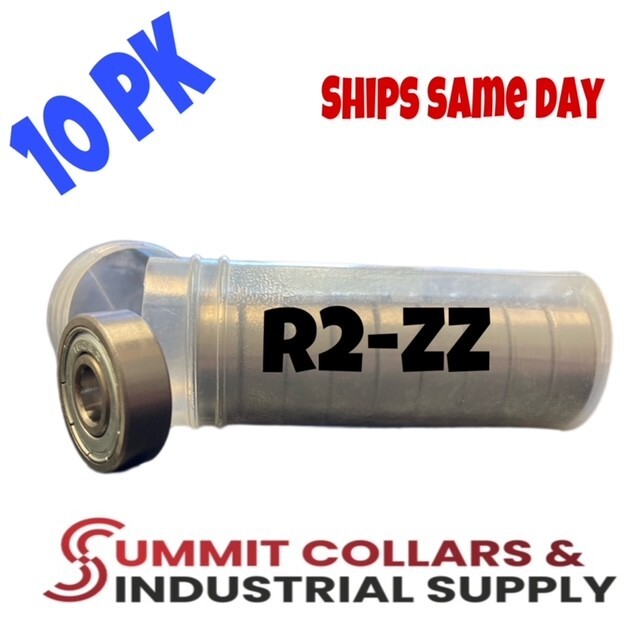 10pcs R2ZZ Deep Groove Ball Bearing 1/8″x3/8″x5/32″ Shielded Z2 Lever Bearings