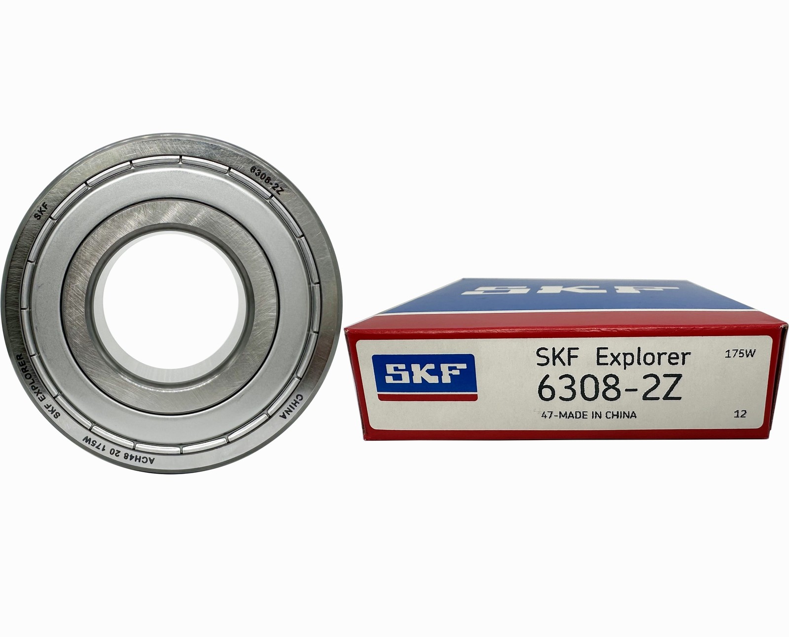 2PACK SKF 6308-2Z 40X90X23MM Double Metal Seal Ball Bearings 6308ZZ