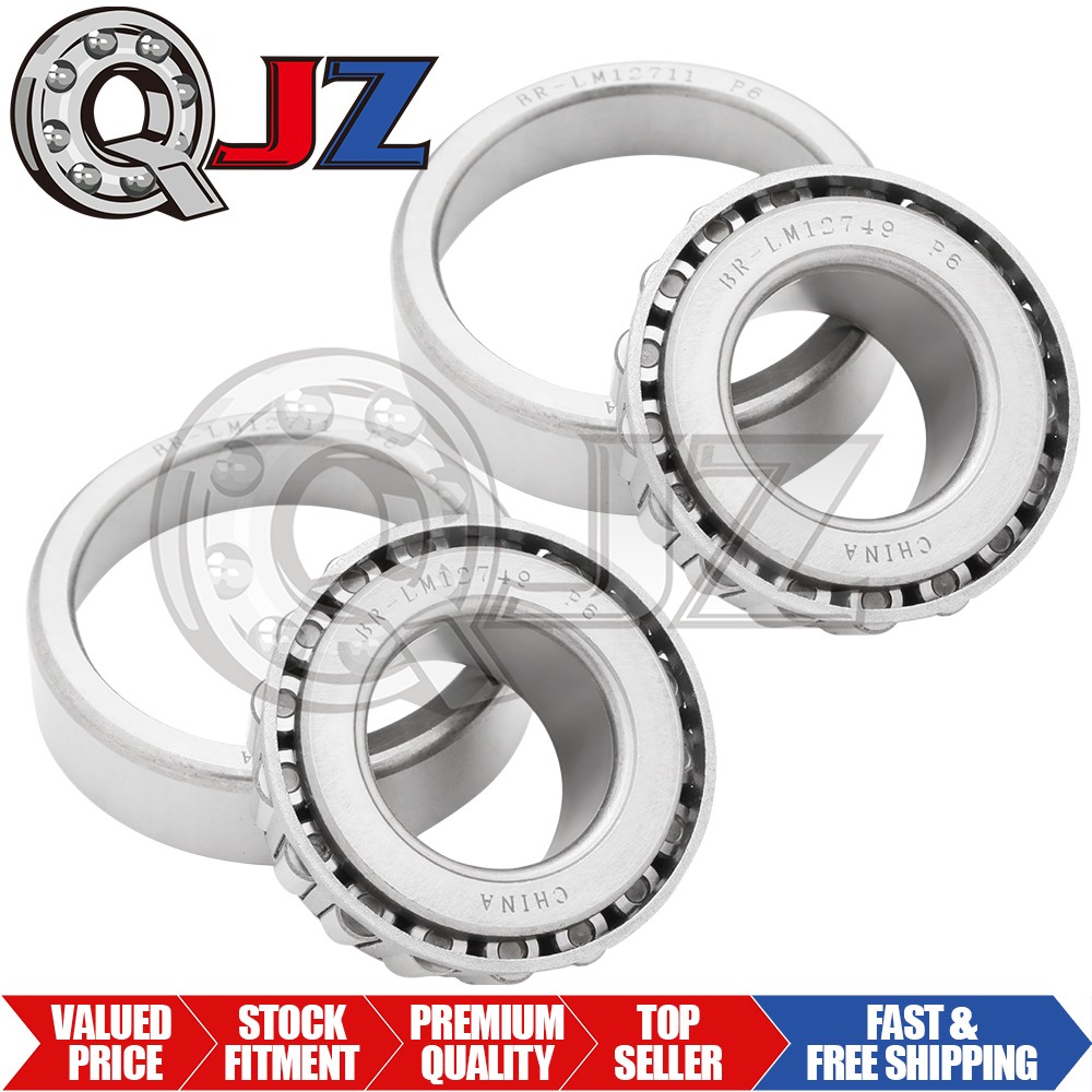 [2-Pack] LM12749-LM12711 Tapered Roller Bearing Cup & Cone (0.87 x 1.81 x 0.66″)
