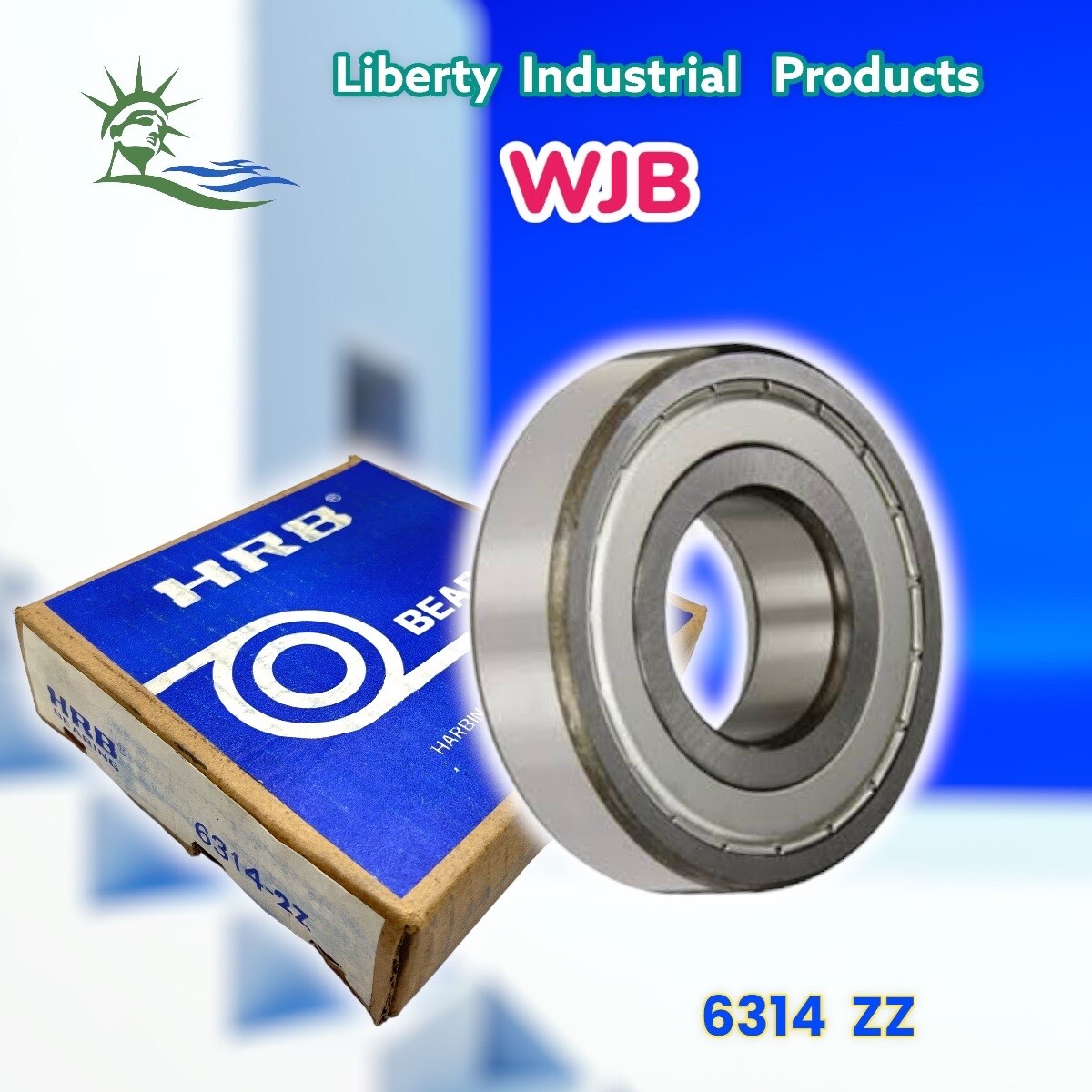 6314-ZZ WJB Radial Ball Bearing W/2 Shields R8S2E By Premium Bearing Source